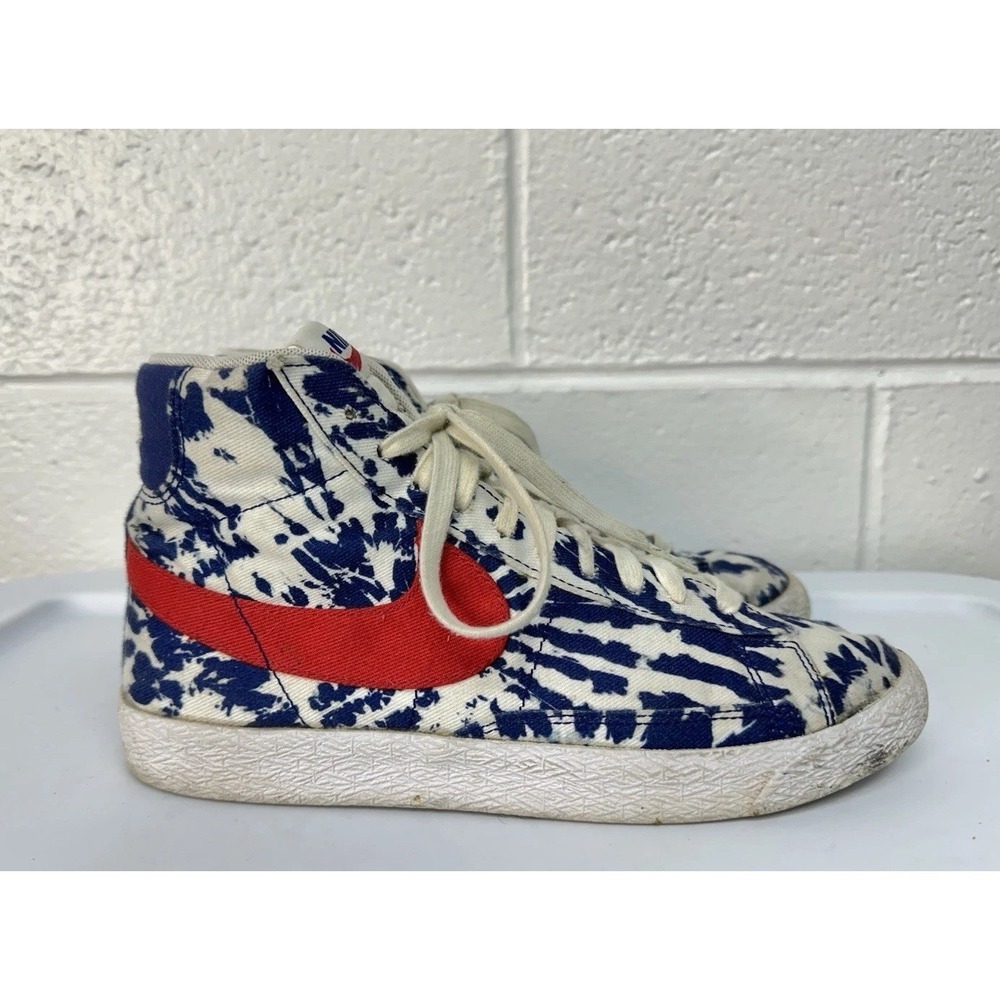 Nike Blazer '77 Vintage Mid Blue Tie-Dye / Youth 7 Women's 8.5 - Picture 1 of 8
